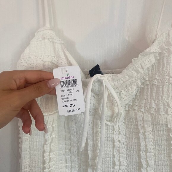 Windsor White Bow Mini Dress - Picture 3 of 3